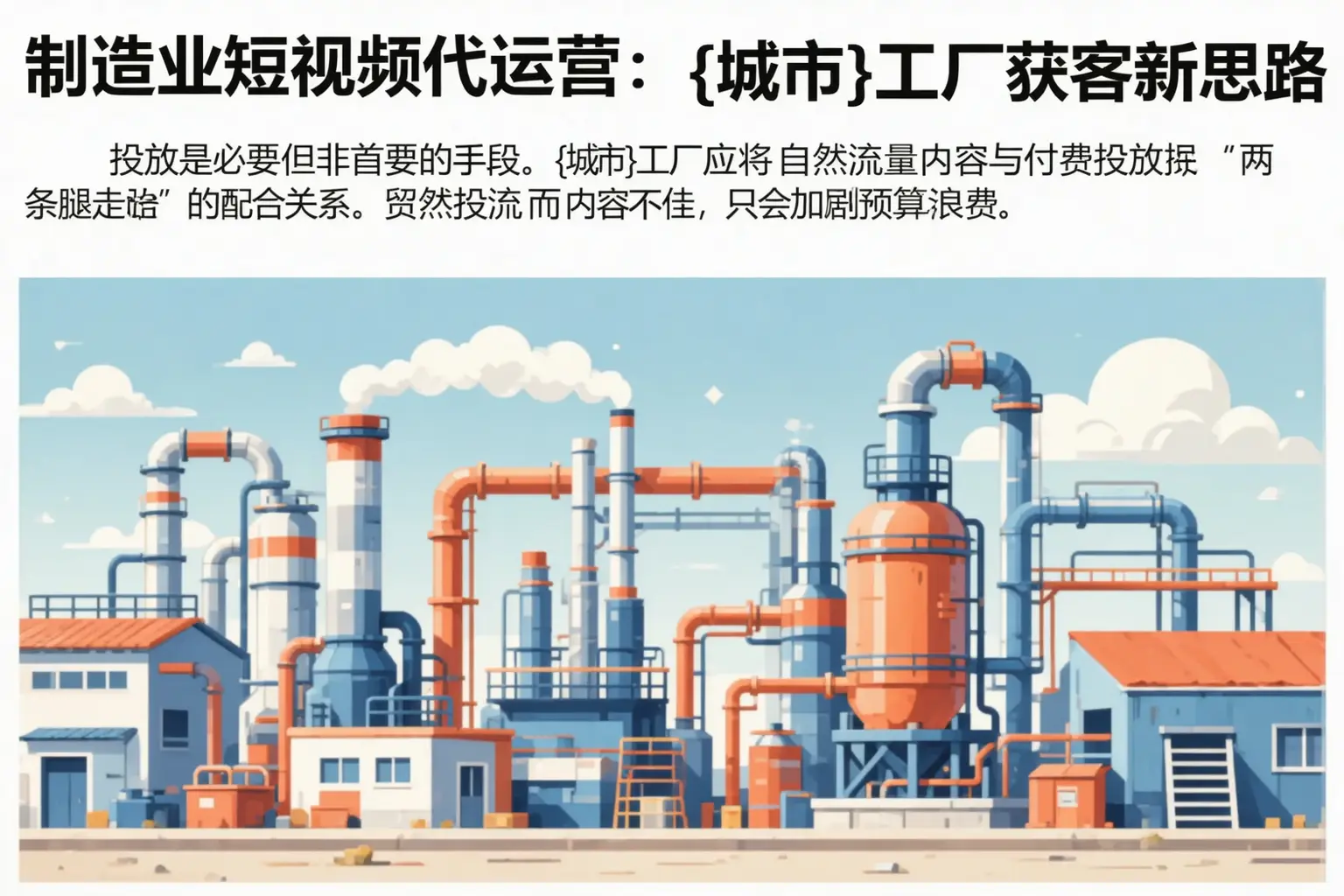 制造业短视频代运营:柏乡工厂获客新思路